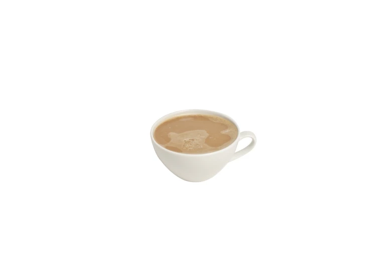 a cup with liquid inside on white surface