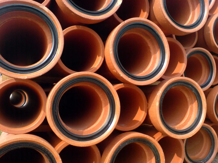 an image of a stack of pipes outdoors