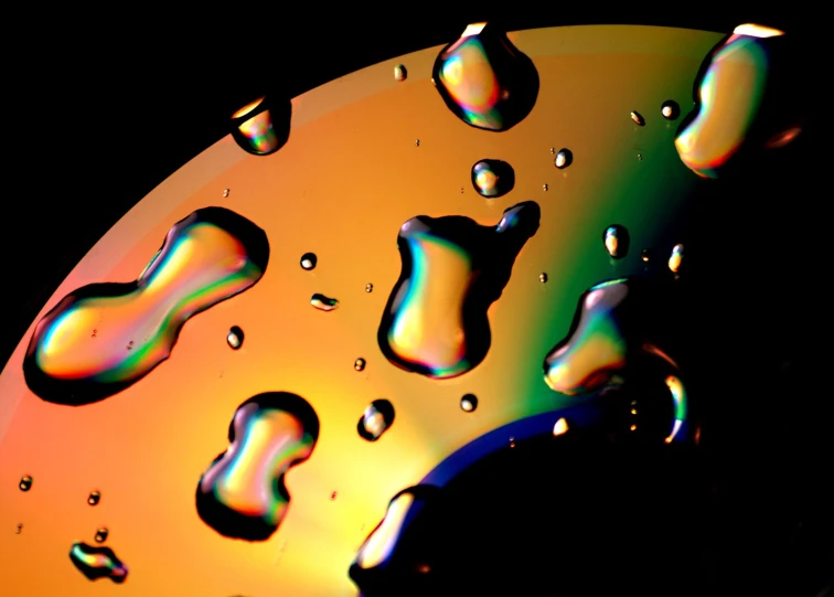 the abstract image shows many different colors in water