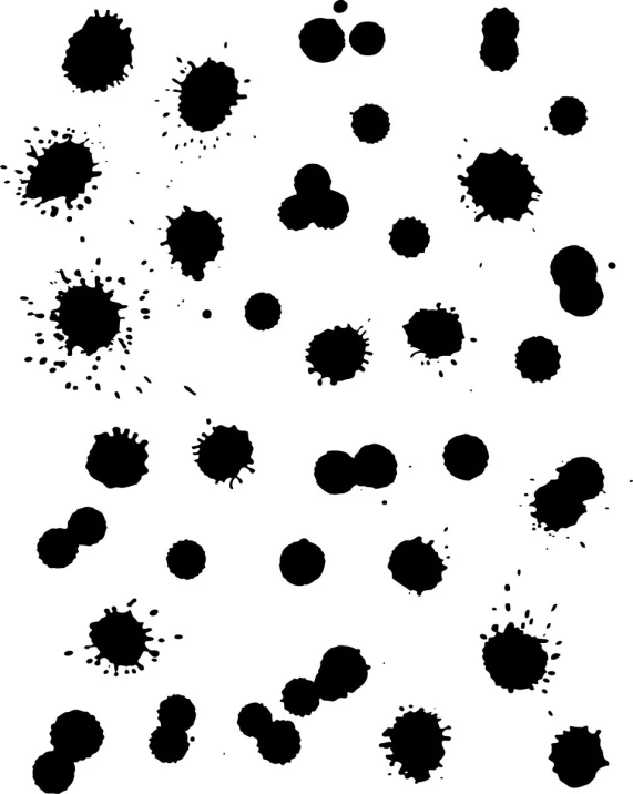 a white background with black dots on it