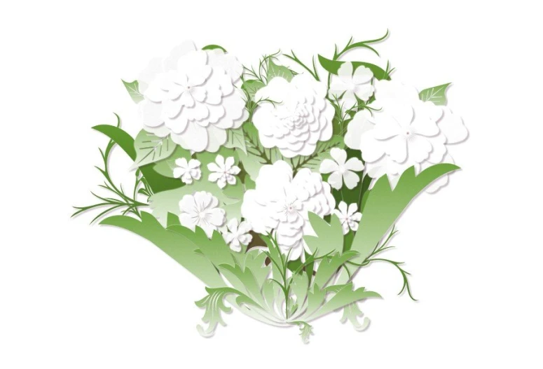 an image of a bouquet of flowers and greenery