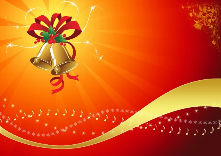 a christmas themed greeting with a red background