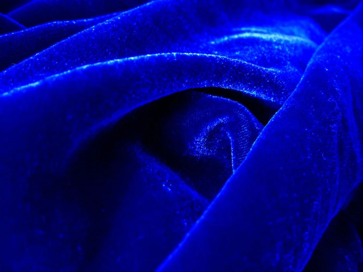 an ultra velvet fabric is vivid blue that will be perfect for your home decor