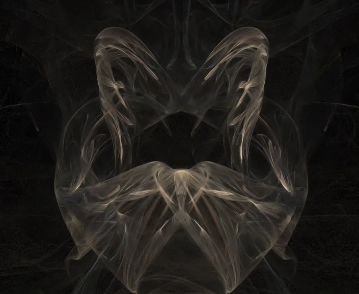 an abstract design consisting of smoke and black