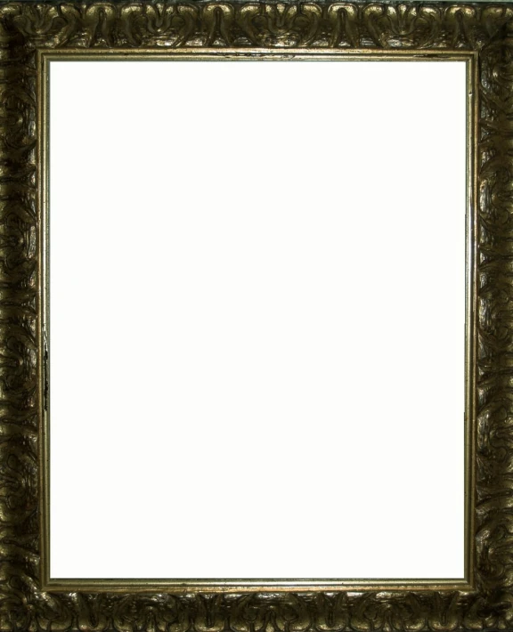 an old antique golden frame with clipping for a decorative effect