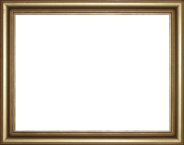 an old gold frame with a plain white background