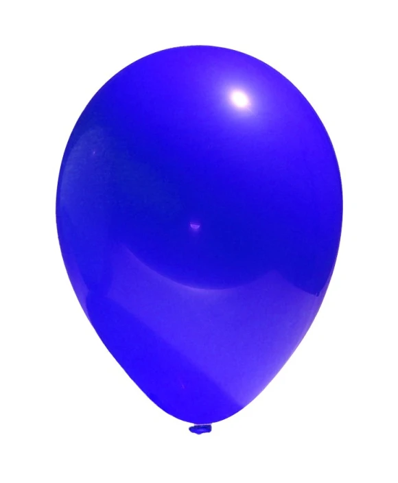 a balloon with some sort of blue paint on the outside