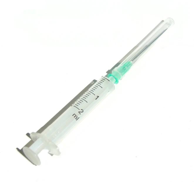 a medical glass tube holding the inside of the syeptil