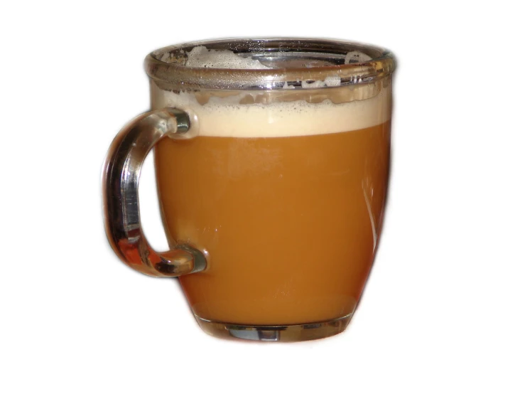 a close up of a beer mug with liquid