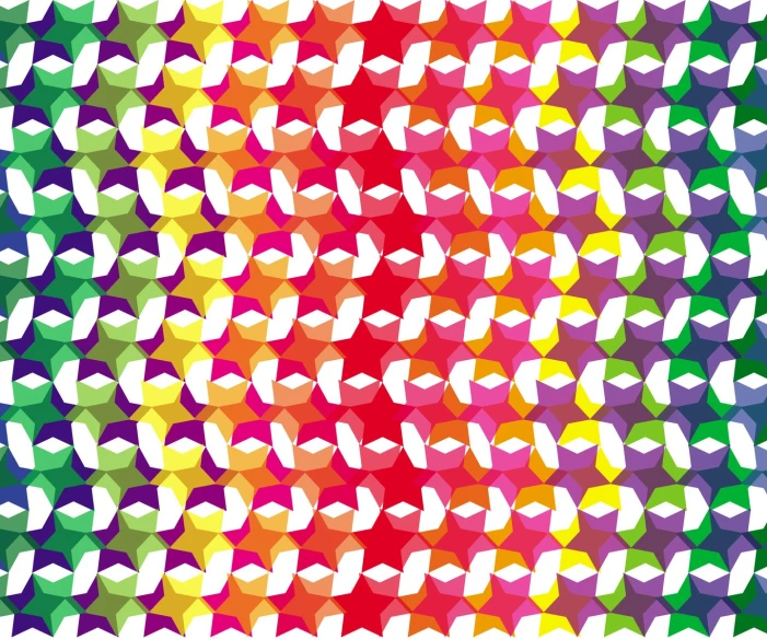 colorful squares with lots of white strips