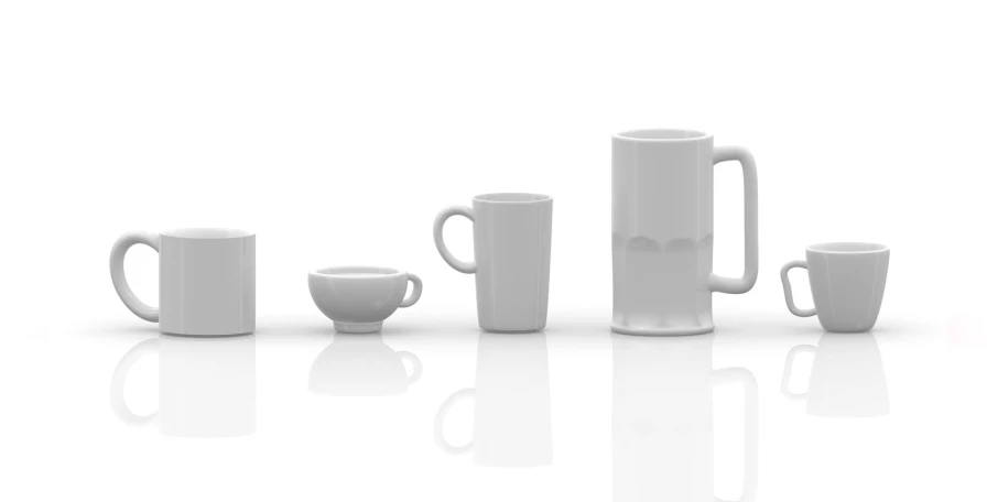 this is a picture of a coffee set of four