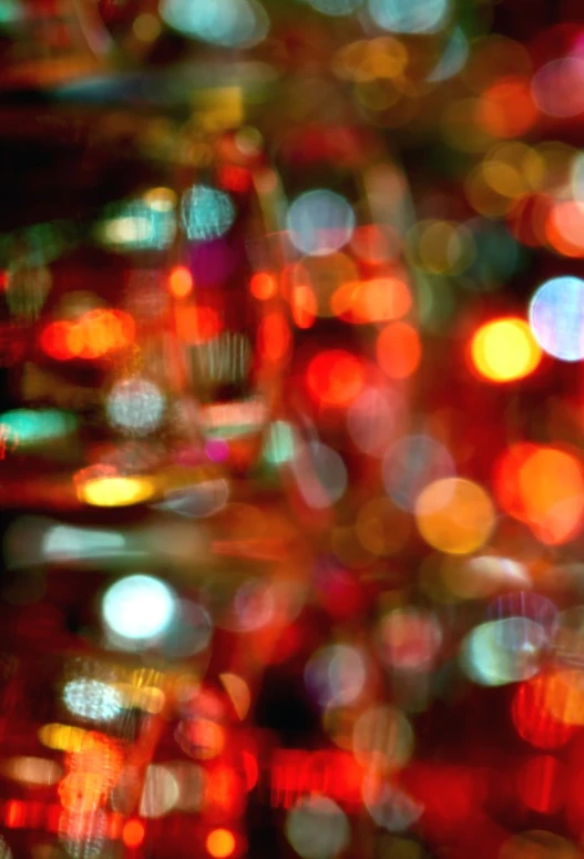 closeup of an assortment of lights in blurry background