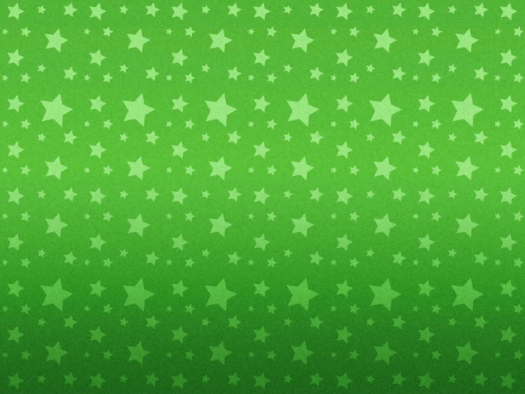 some green stars are in the middle of a wall