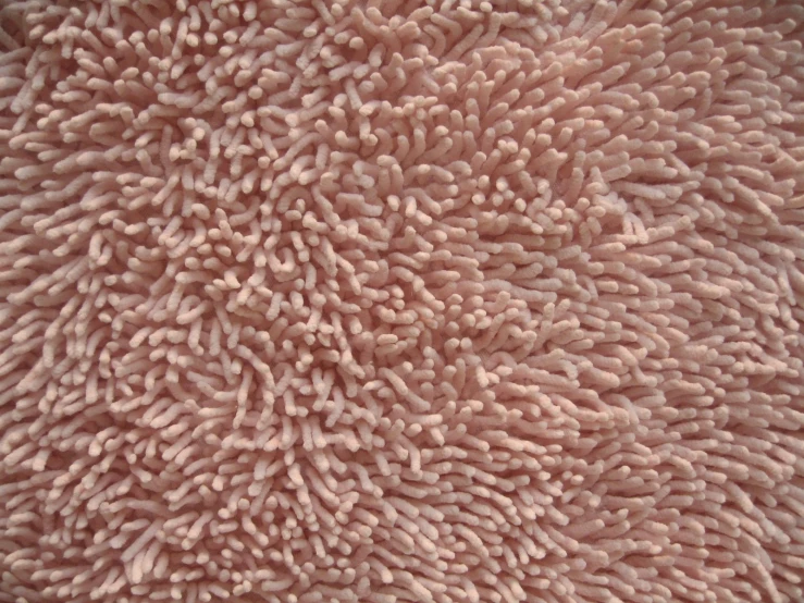 coral textured, with tiny bubbles of white coral