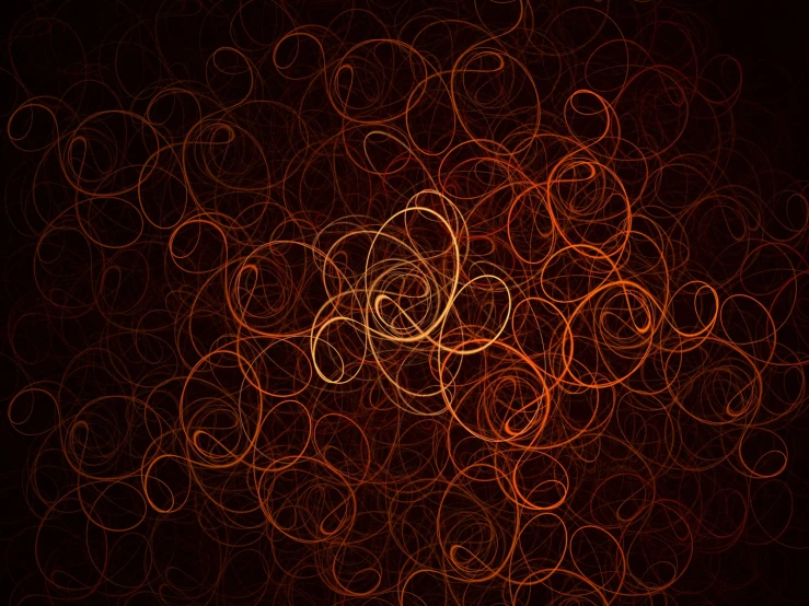 a group of circles on a brown background