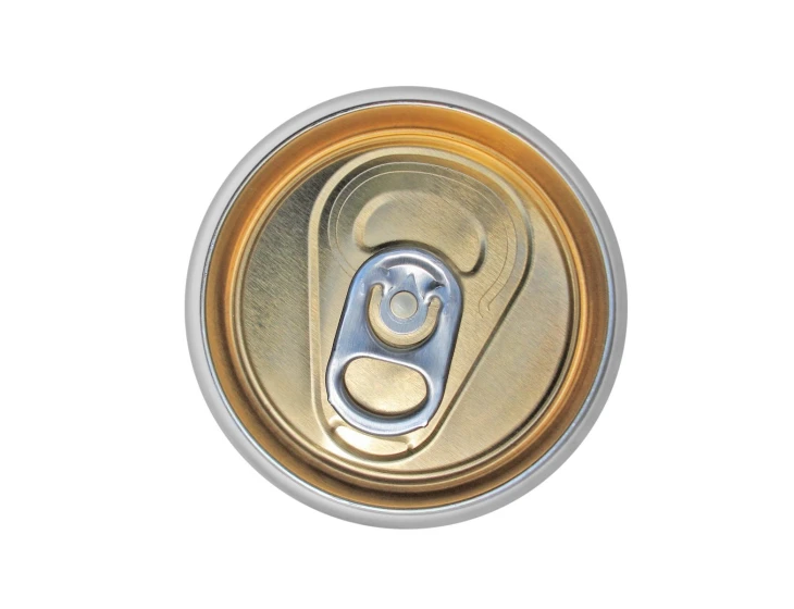 a close up view of an empty can of soda