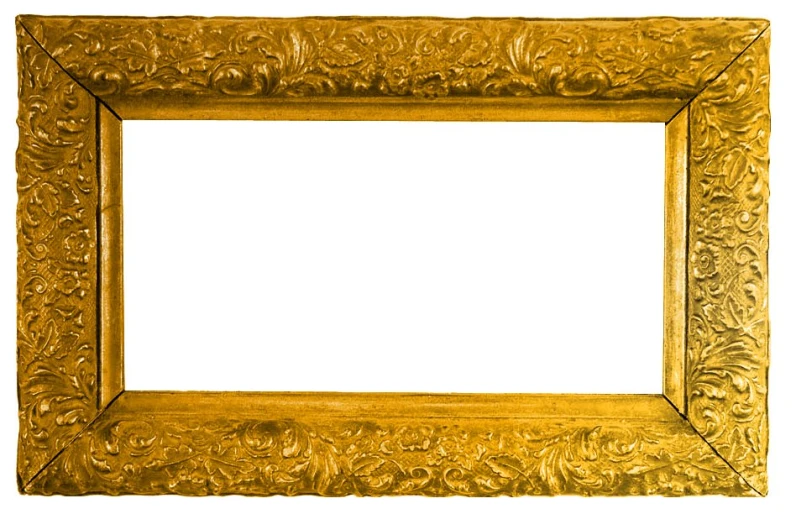 the po is gilded with a golden colored frame