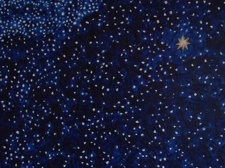 this is an artistic painting of some kind of star