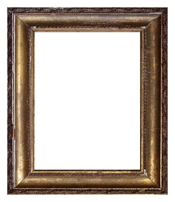 a gold framed object is shown