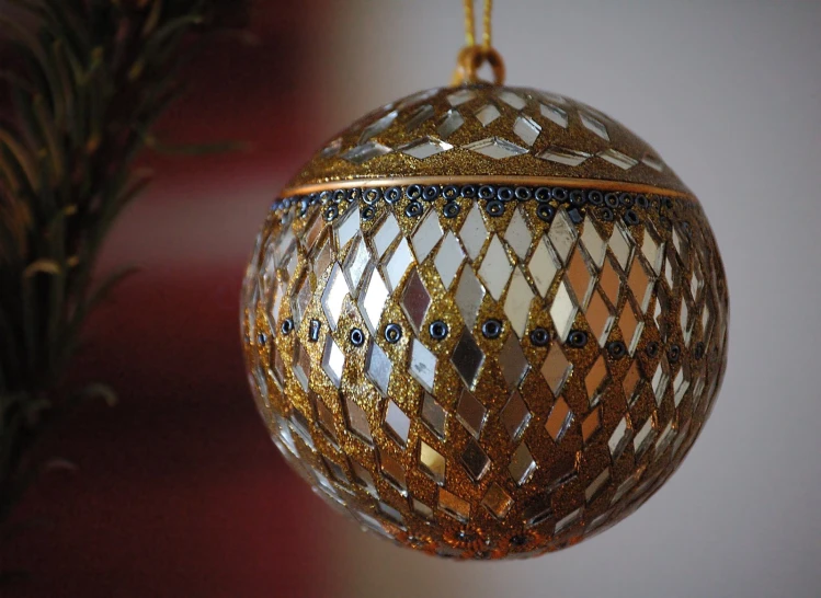 a decorative decoration hangs from the ceiling