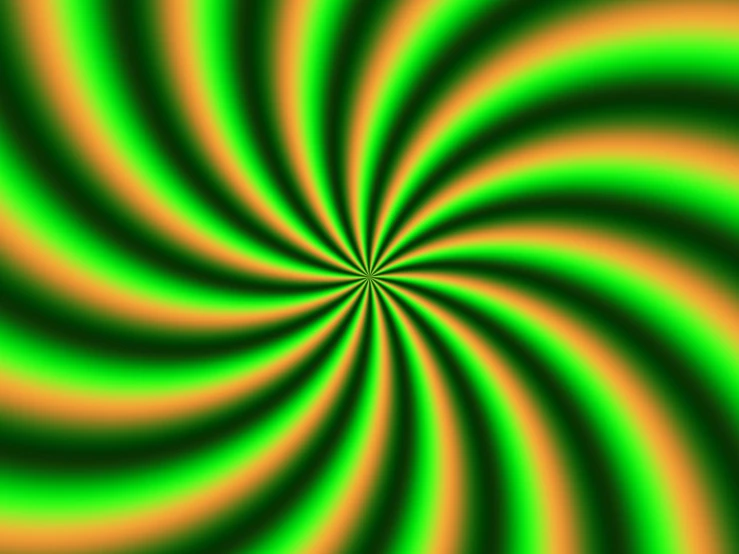 a large green and yellow vortex