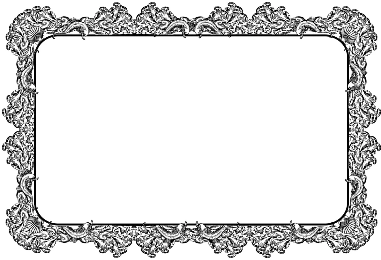 a picture frame with an ornate border around it