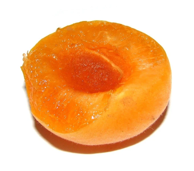 there is an orange fruit with no peelings