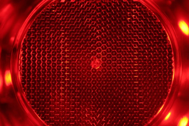 a red light on the side of the road