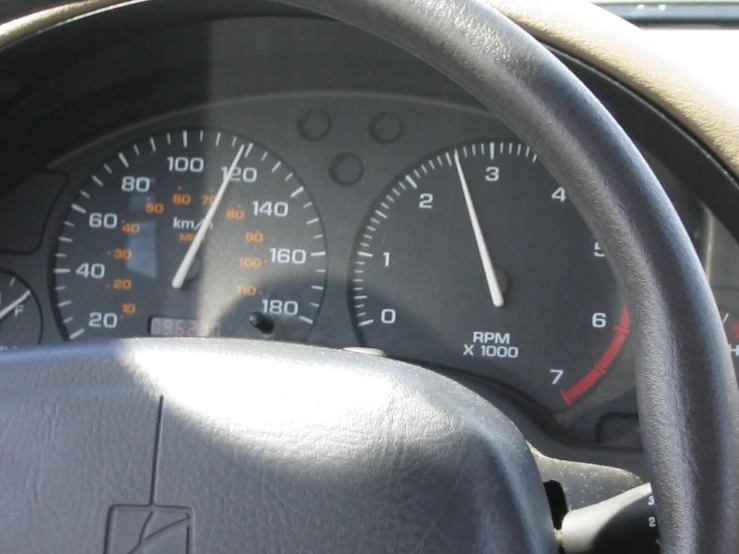 an dashboard shows an assortment of speed and indicators