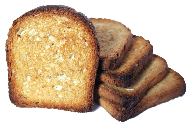 toasted breads piled on top of each other