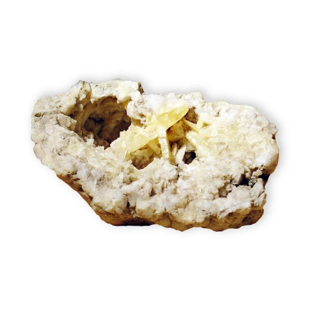 a piece of rock is shown covered in white stuff