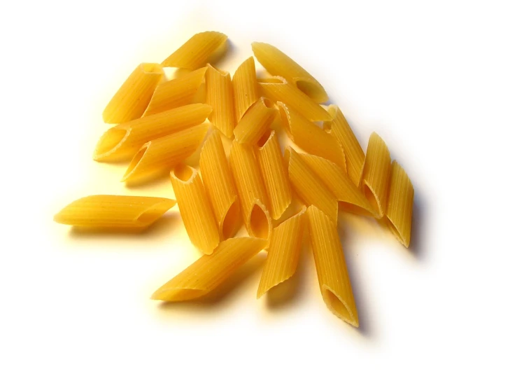 some pasta pieces are laid out in the middle