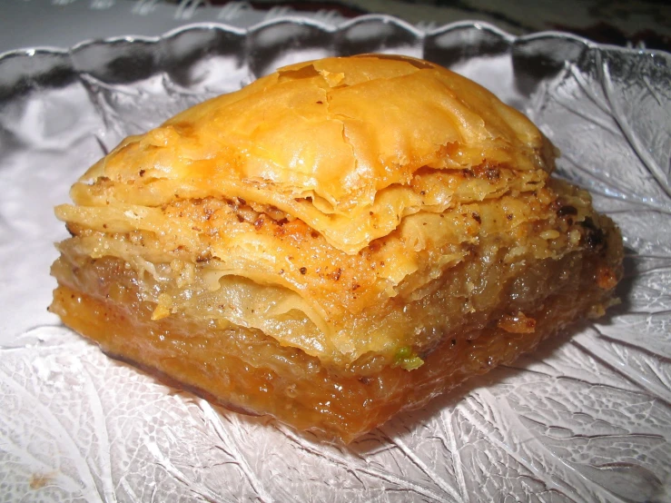 a pastry that has been cut into small squares