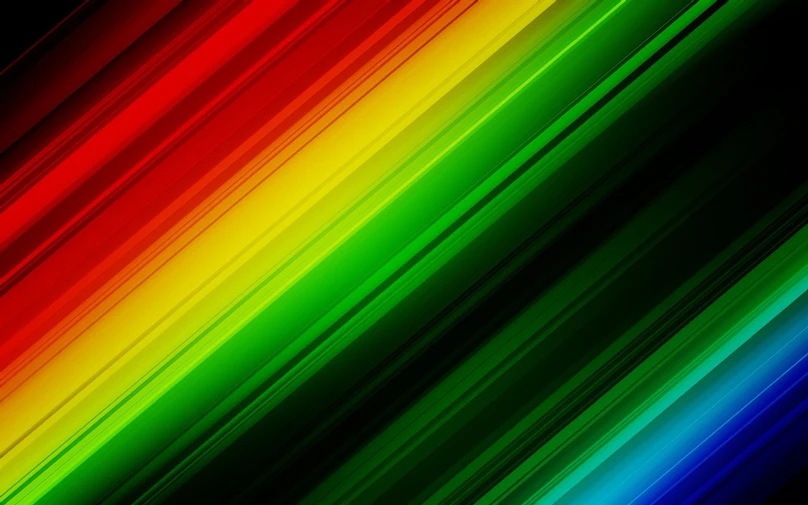bright rainbow colors are on display in this image