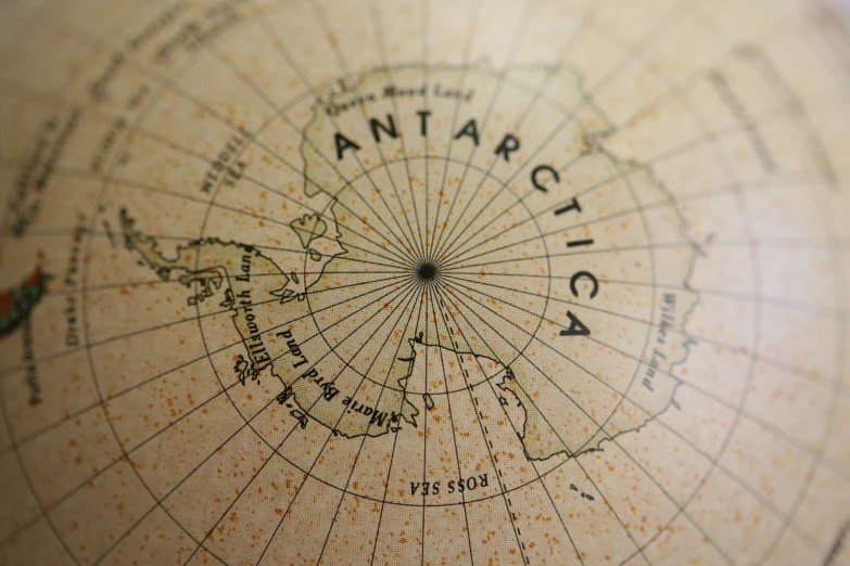 an ancient world map is shown with circles