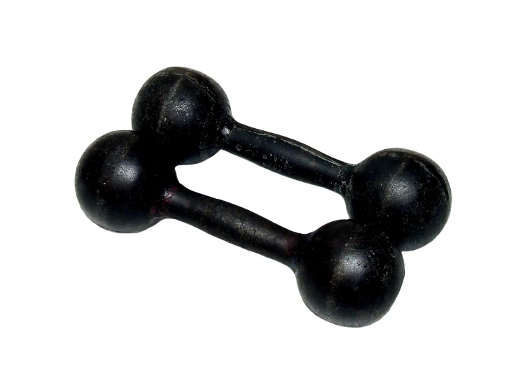 an black rubber ball handle with two black handles