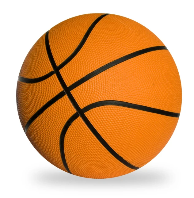 a basketball with the black side stripe on it