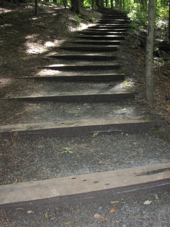 a bunch of stairs going in different directions