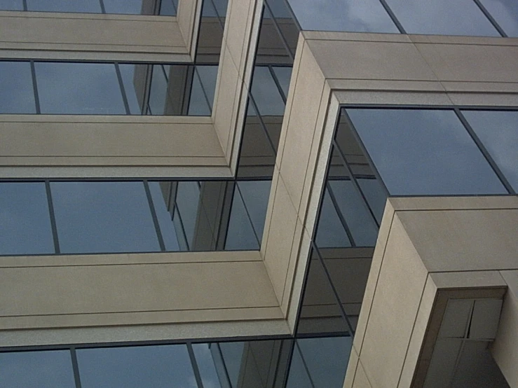 an abstract po shows windows and glass on a building