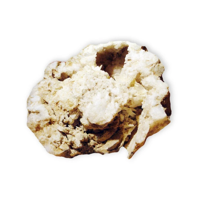 a white rock is seen against a white background