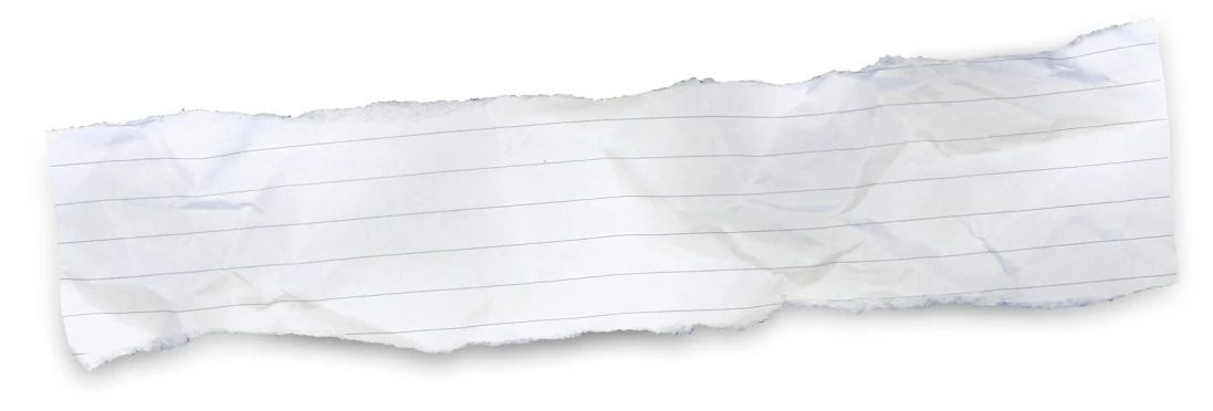 a piece of white paper with a line drawn down it