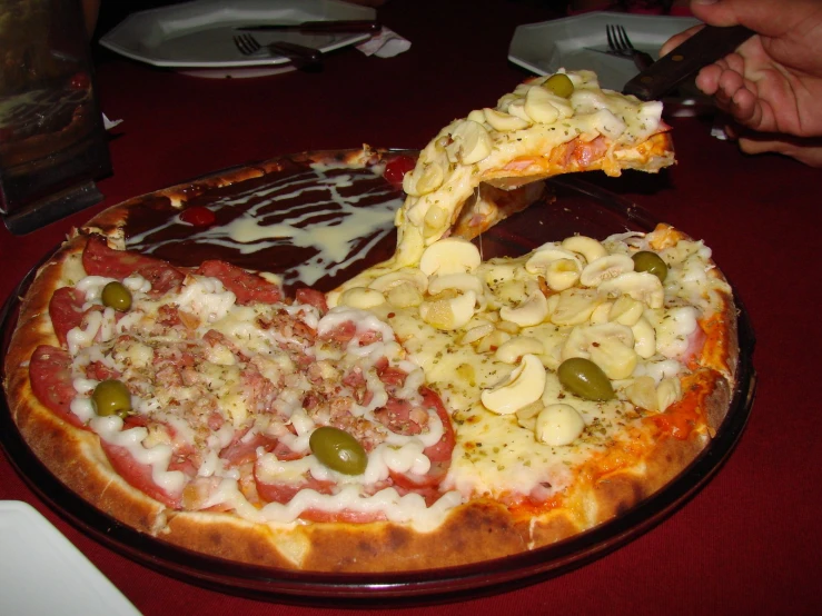 a plate of food on a table