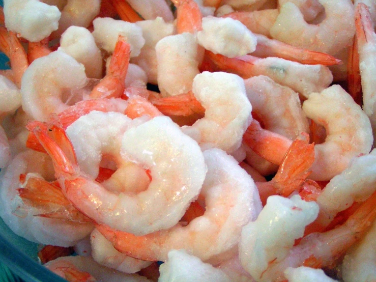 a close up s of a bowl of food that includes carrots and shrimp