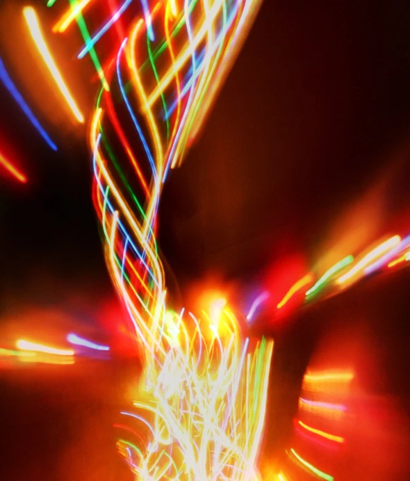 abstract streaks and light paint, mostly blurry