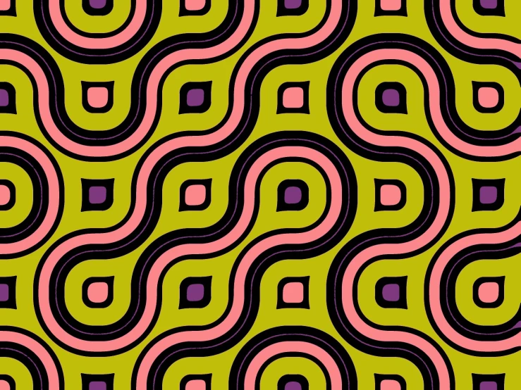 an abstract pattern that has an odd, wavy design
