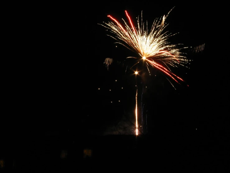 colorful fireworks explode at the end of a long night