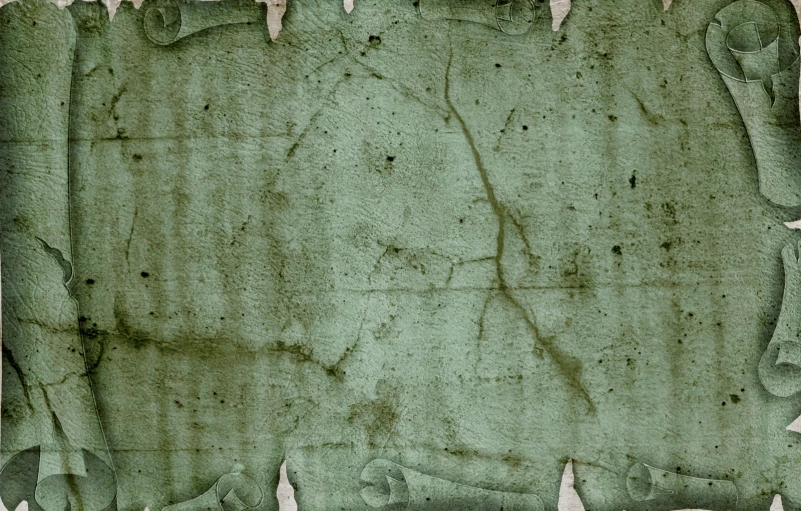 a grungy background shows that the texture is green