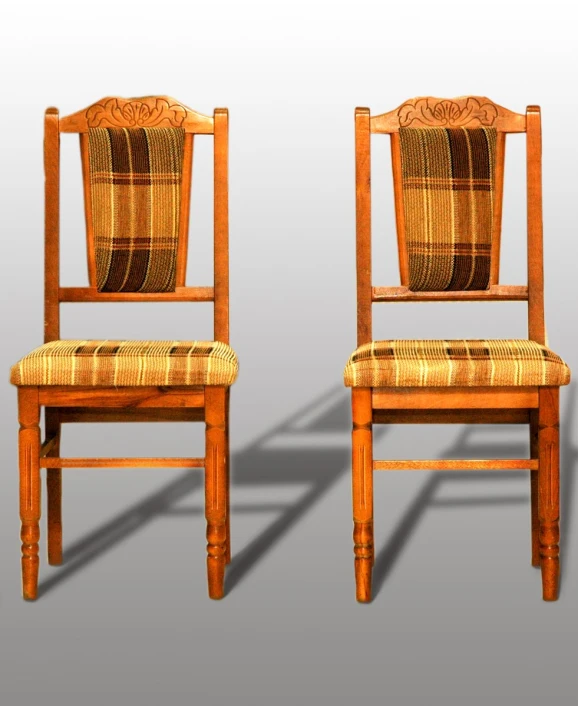 an image of pair of wooden chairs