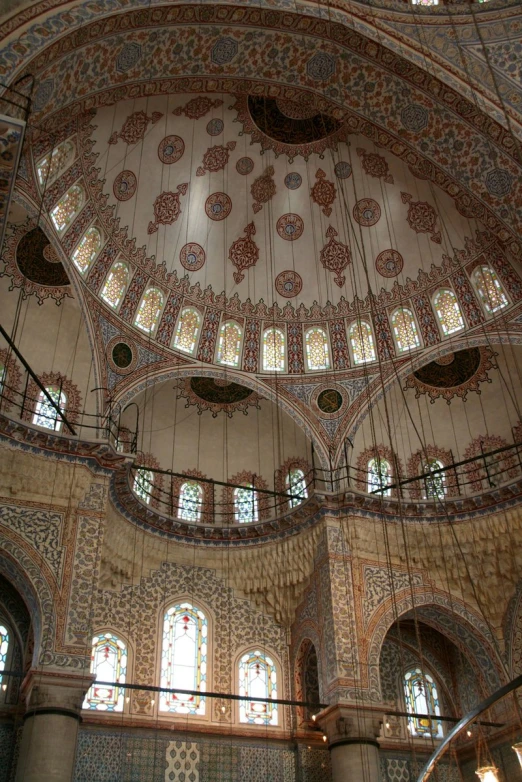 an inside view of the blue mosque
