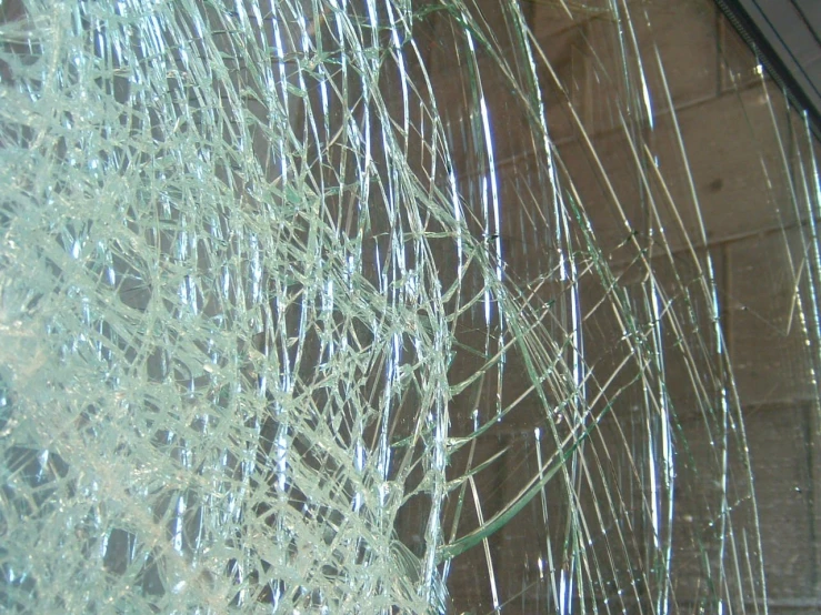 a picture of some window glass with condensation from the outside